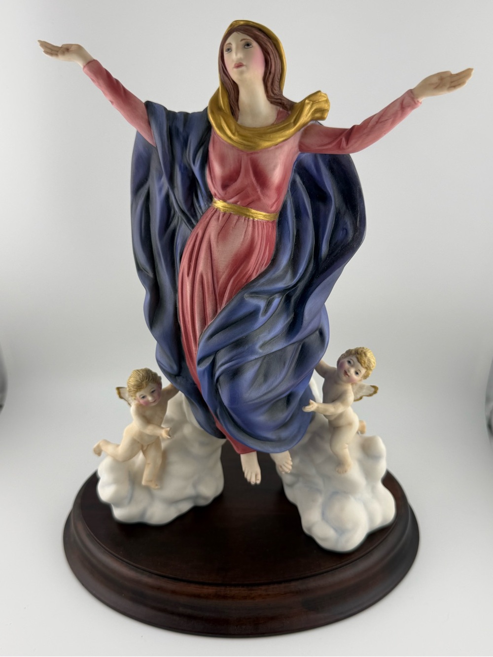 Porcelain figurine The Assumption of Mary from the Franklin Mint.